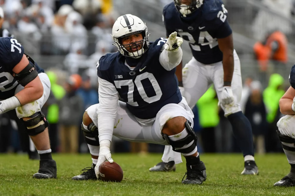 Juice Scruggs playing football for Penn State University