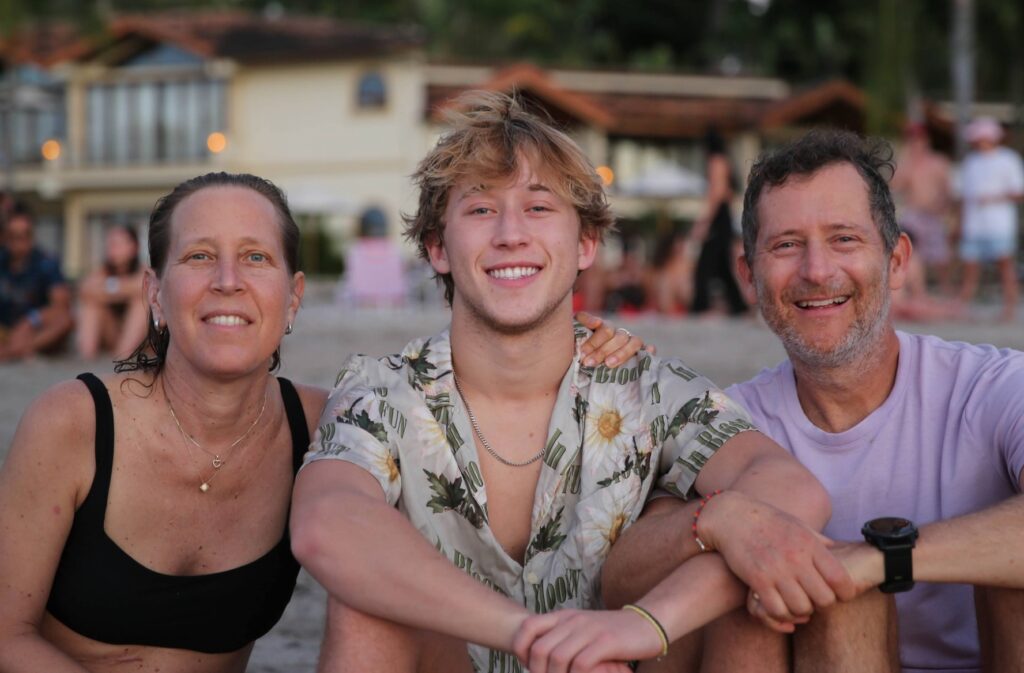 Marco Troper with her mother Susan Wojcicki and father Dennis Troper