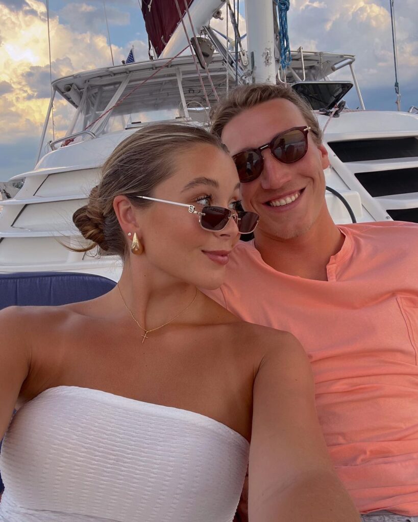 Marissa Lawrence on a vacation with her husband