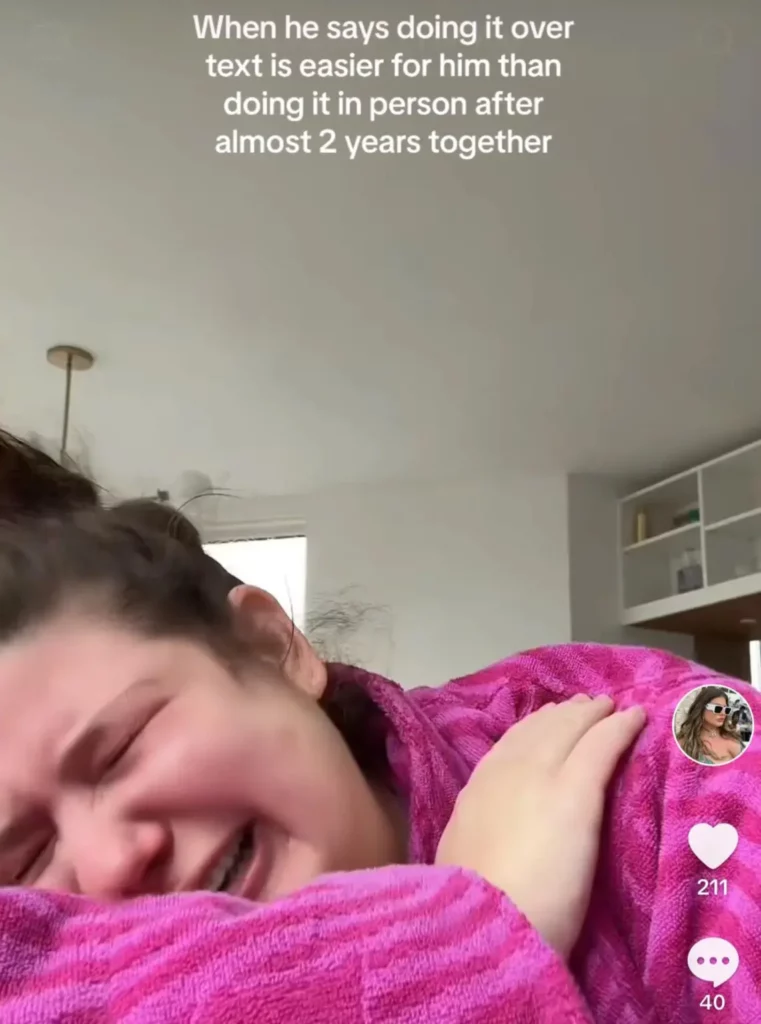 Remi Bader TikTok video after break up with her boyfriend