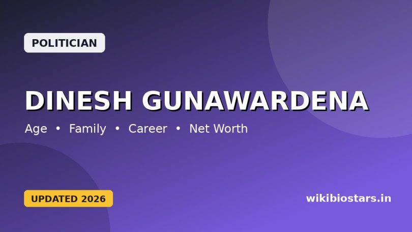 Dinesh Gunawardena Wiki, Age, Family, Wife, Son, House, Biography, Facts & More