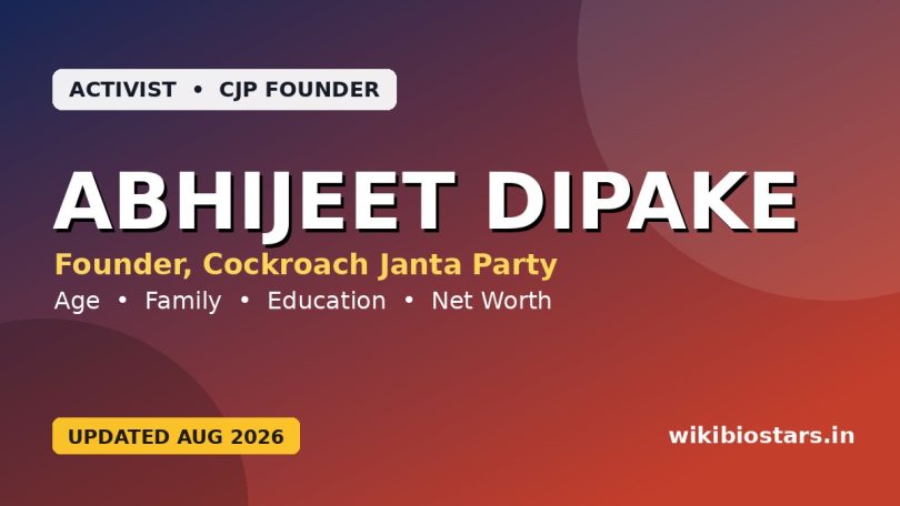Abhijeet Dipake Biography: Age, Family, Education, CJP & Net Worth
