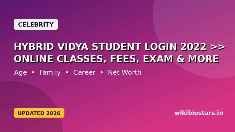 Hybrid Vidya Student Login 2022 >> (www.e.hybridvidya.com) Online Classes, Fees, Exam & More