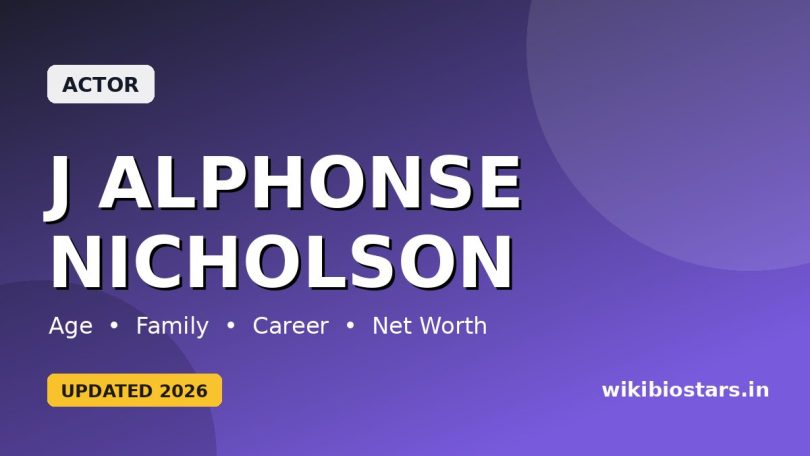 J Alphonse Nicholson Wiki, Age, Height, Family, Wife, Ethnicity, Net Worth, Biography & More