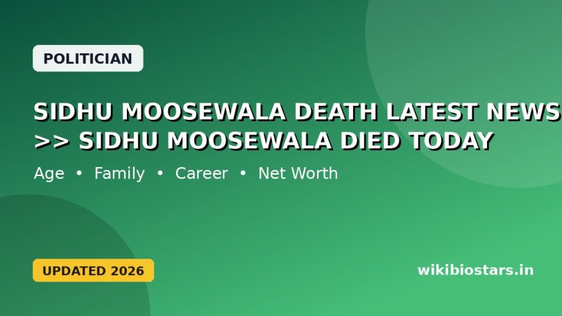 Sidhu Moosewala Death Latest News >> Sidhu Moosewala Died Today