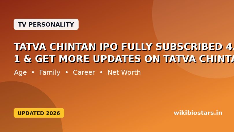 Tatva Chintan IPO Fully Subscribed 4.5 Times On Day 1 – Get More Updates On Tatva Chintan