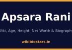 Apsara Rani Wiki, Age, Height, Net Worth 2026