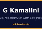 G Kamalini Wiki, Age, Height, Net Worth 2026