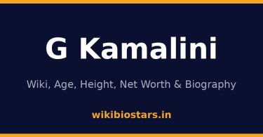 G Kamalini Wiki, Age, Height, Net Worth 2026
