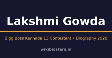Lakshmi Gowda Wiki, Age, Height, Net Worth 2026