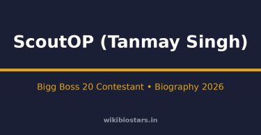 ScoutOP (Tanmay Singh) Wiki, Age, Height, Net Worth 2026